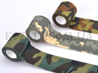 Маскировочная лента 5 х 450 см клейкая Digital Camo (покрытие хлопок)